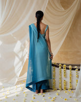 Elegant Blue Saree